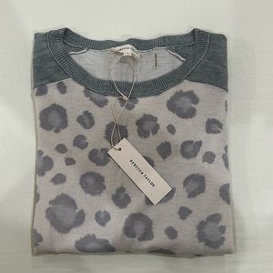 Rebecca Taylor LS Block Leopard Pullover